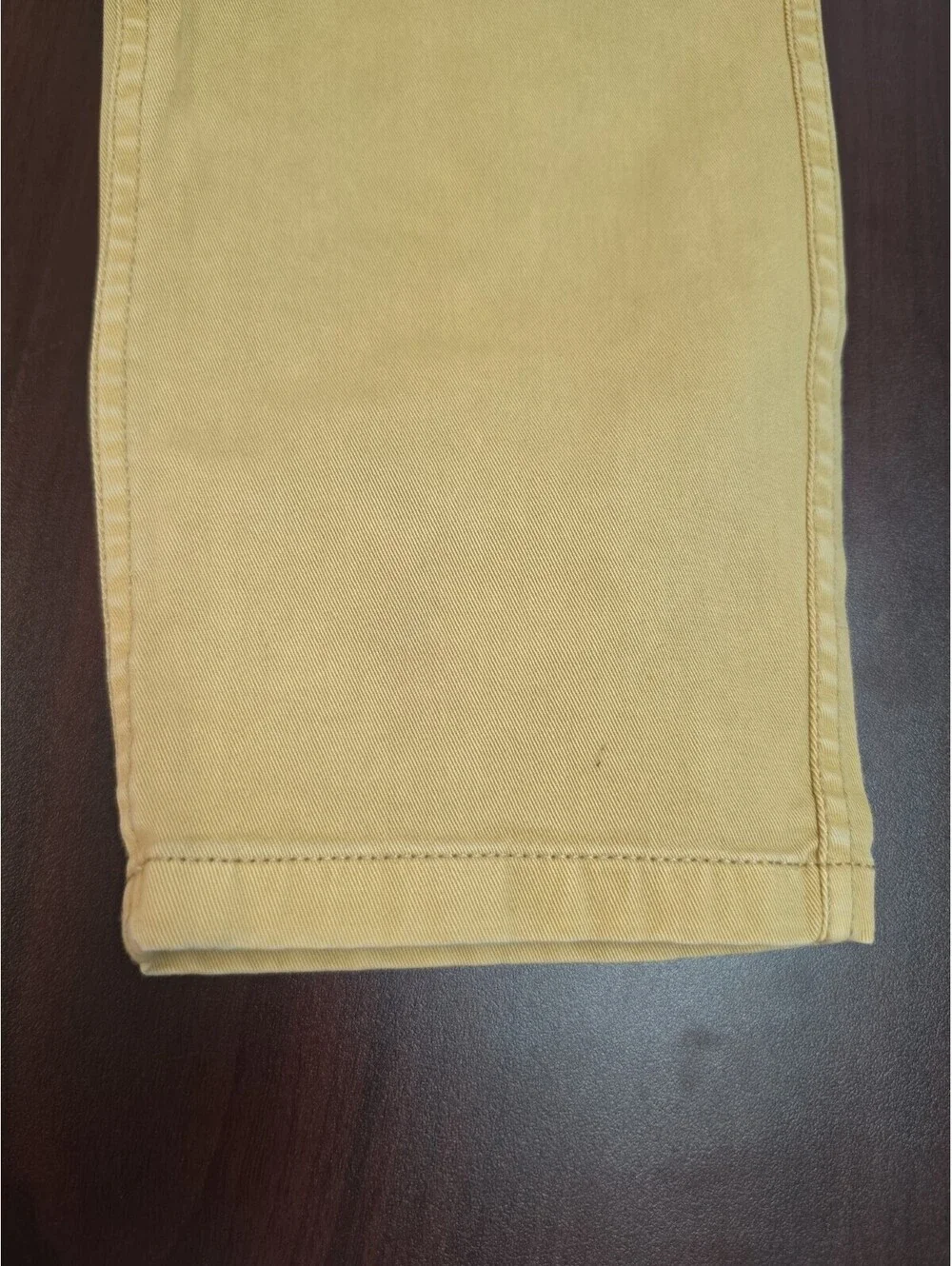 J Crew Vintage Straight Pants Women 27 Slim Stretch Golden Yellow Chino Ankle